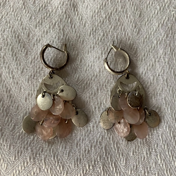 Liz Claiborne Soft Purple and Silver Earrings - Picture 1 of 3